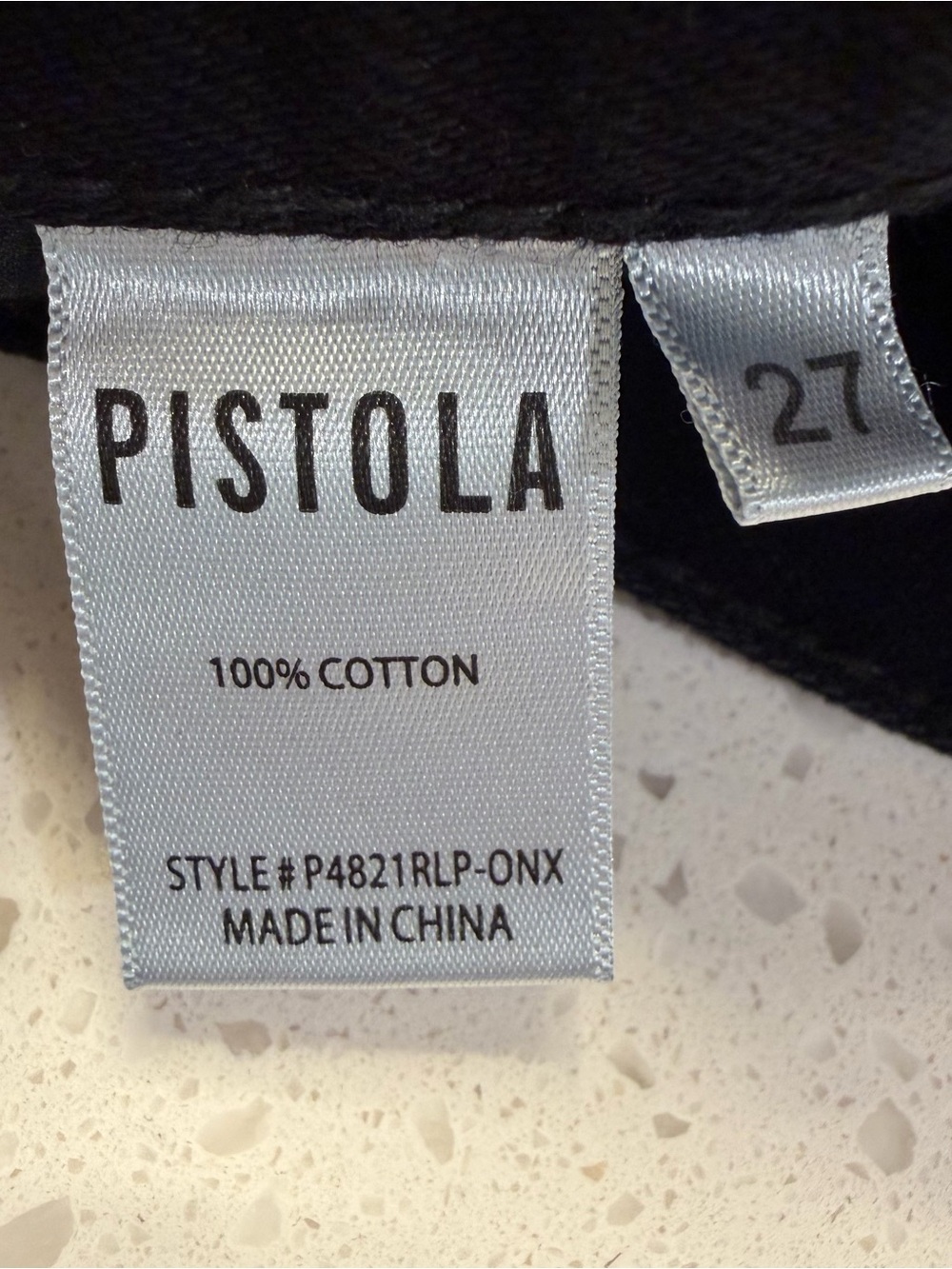 Pistola Black High Rise Denim Shorts Raw Frayed Hem 100% Cotton Women 27 - Picture 8 of 9